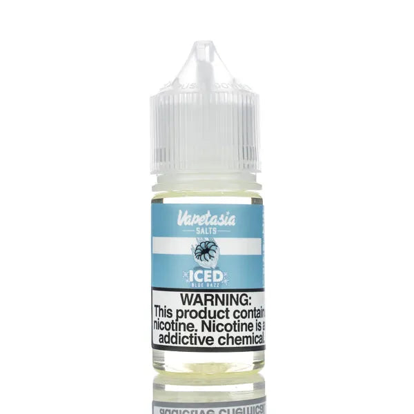 Vapetasia E-Juice Salts - ICED Blue Razz - 30ml - Black Coral